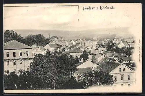 AK Lazne Belohrad, Teilansicht aus der Vogelschau