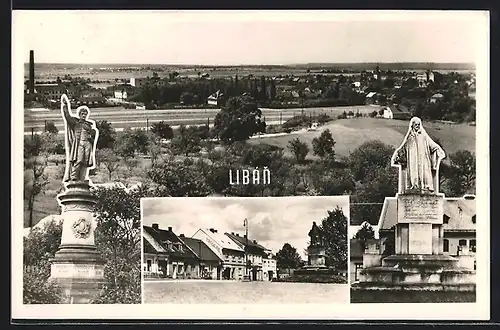 AK Liban, Marktplatz, Denkmal, Panorama