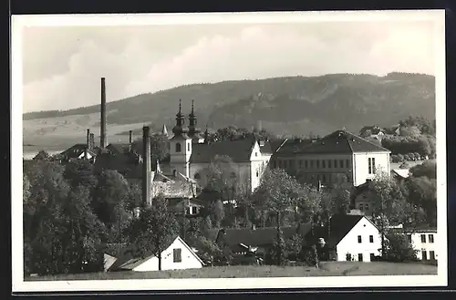 AK Vamberk, Blick zur Kirche