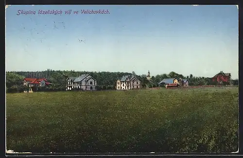 AK Velichovky, Panorama mit Villen