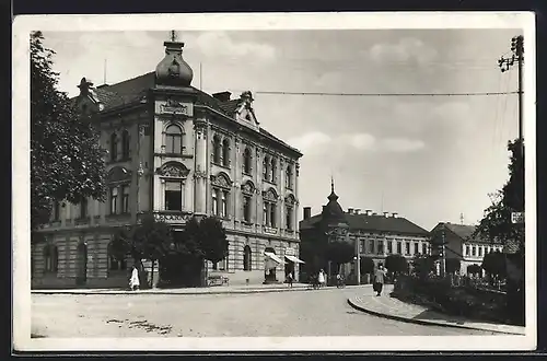 AK Lazne Belohrad, Ortspartie, Gebäudeansicht