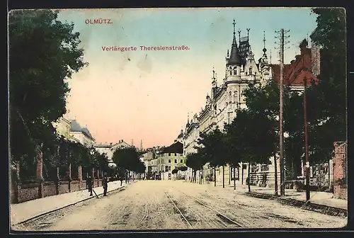 AK Olmütz, Verlängerte Theresienstrasse