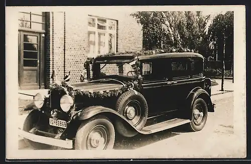 Foto-AK Auto Buick (1930 /31), Wagen parkt am Strassenrand