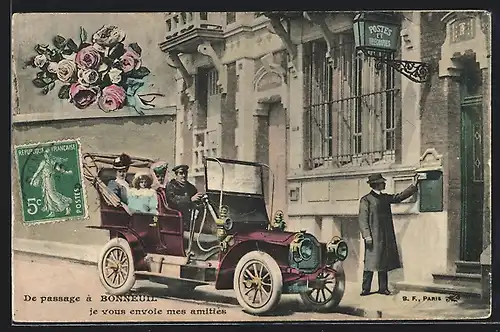 AK Boran, Auto De Dion Bouton (1906), La Poste