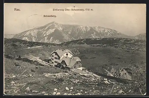 AK Erzherzog Otto-Schutzhaus, Rax, Schneeberg