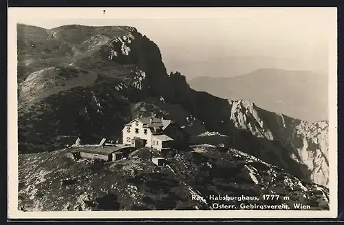 AK Habsburghaus, Berghütte des Österreichischen Gebirgsverein Wien an der Rax