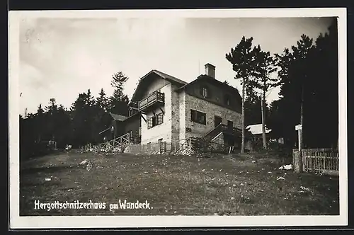 AK Hergottschnitzerhaus am Wandeck, Gesamtansicht