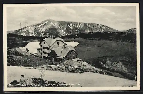 AK Ottohaus, Berghütte von Camillo Kronich an der Rax