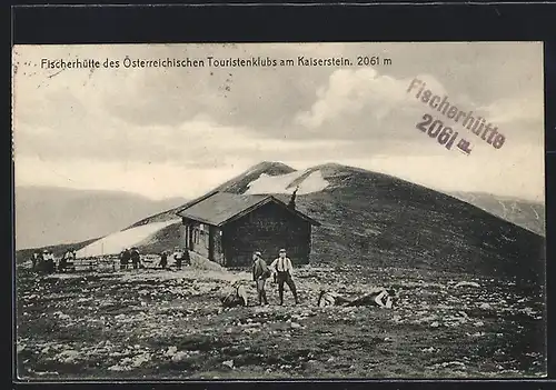 AK Fischerhütte, Berghütte des Österreichischen Touristenklubs am Kaiserstein