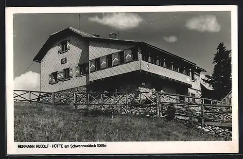 AK Hermann Rudolf-Hütte, Berghütte am Schwarzwaldeck