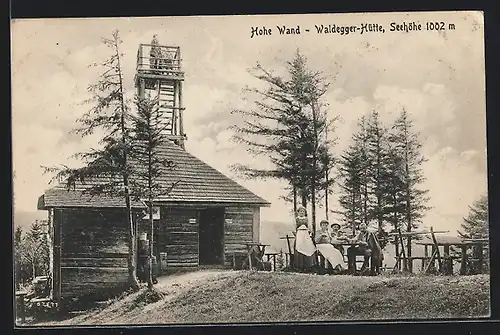 AK Waldegger-Hütte, Berghütte an der hohen Wand