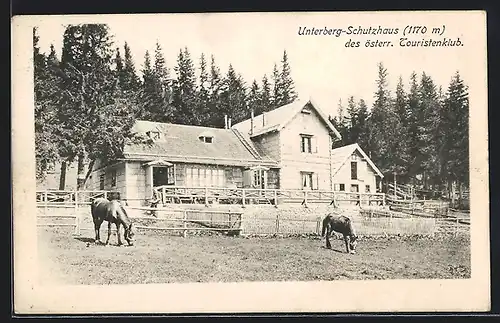 AK Unterberg-Schutzhaus, Berghütte des österreichischen Touristenklub