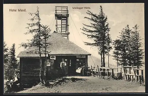 AK Waldegger Hütte auf der Hohen Wand