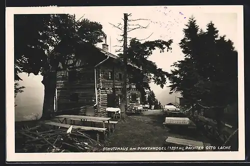 AK Schutzhaus am Pinkenkogel, Aussenansicht