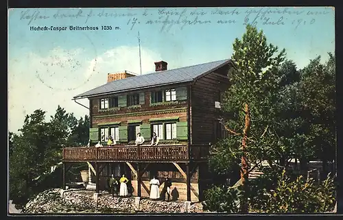 AK Caspar Geitnerhaus, Berghütte der Section Triestingtal d. Oe. T. Cl. am Hocheck