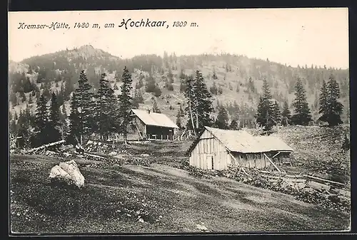 AK Kremser-Hütte am Hochkaar, Ansicht mit Umgebung