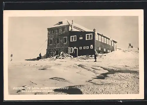 AK Fischerhütte, Berghütte am Hochschneeberg, D. u. Ö. A. V. Sektion Ö. T. K. Wien