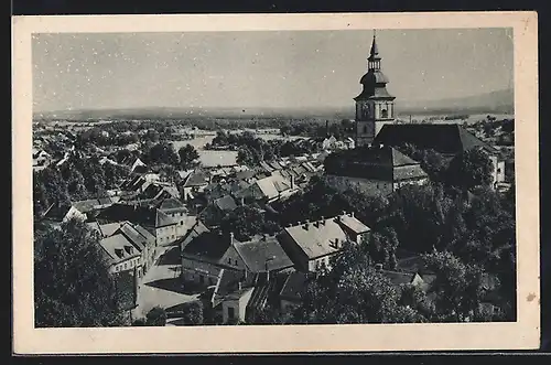 AK Niemes am Roll, Teilansicht mit Kirche