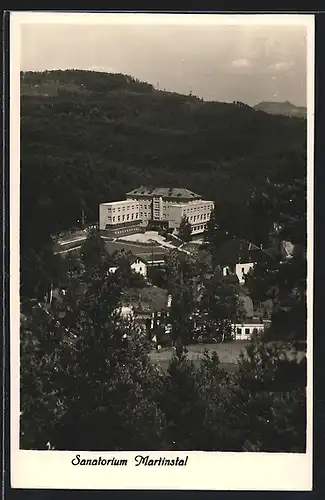 AK Martinstal, Sanatorium aus der Vogelschau