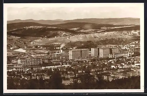 AK Zlin, Gesamtansicht des Ortes mit Umgebung