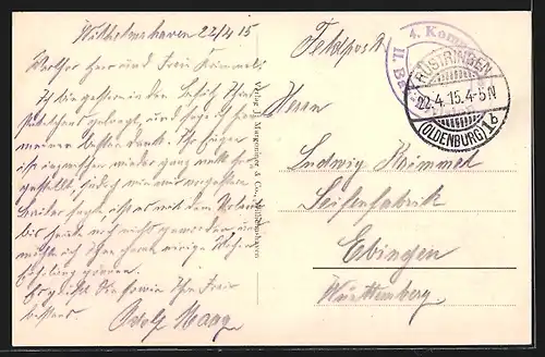 AK Kriegsschiff SMS Nassau