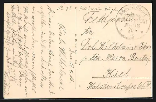 AK S. M. S. Elsass in Fahrt