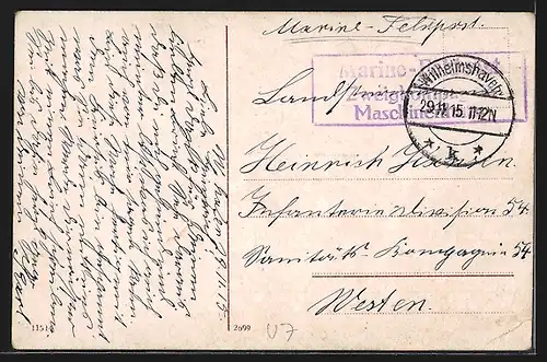 AK Deutsche Unterseeboote im Hafen