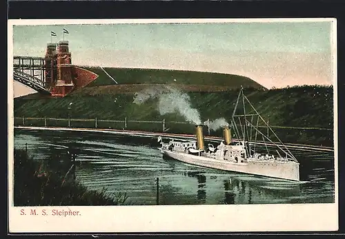 AK S. M. S. Sleipner im Kanal