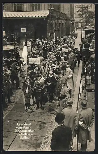 AK Berlin, Verein Landaufenthalt für Stadtkinder, Ferienaufenthalt der Salzburger Kinder in Ostpreussen 1927