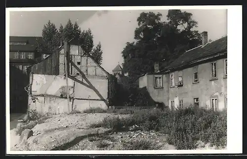 Foto-AK Erfurt, Hinter der Trommsdorffstrasse