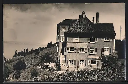 Foto-AK Meersburg, Hotel Landhaus Ödenstein ca. 1935