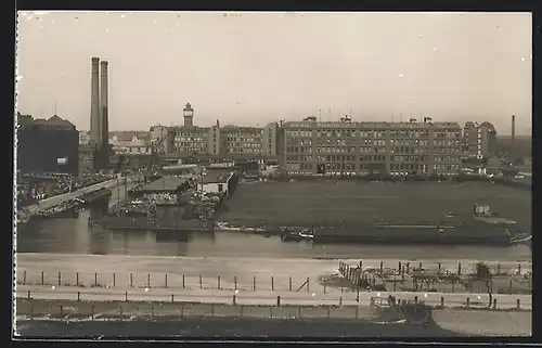 AK Berlin-Siemensstadt, Blick auf die Siemenswerke am Nonnendamm