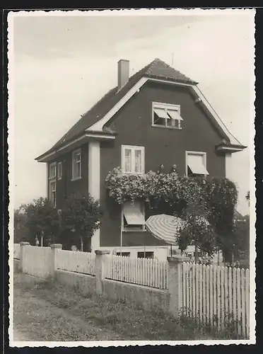 Foto-AK Singen /Hohentwiel, Haus Hartteu im Jahr 1934