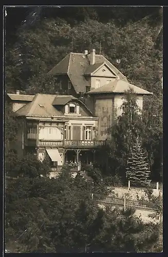 Foto-AK Dresden-Loschwitz, Villa Riekes im Veilchenweg 3 im Jahr 1930