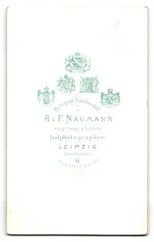 Fotografie A. & F. Naumann, Leipzig, Dorotheenstr. 6, Süsses Kleinkind im Hemd mit nackigen Füssen