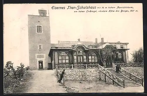 AK Eisernes Thor-Schutzhaus mit Aussichtsturm