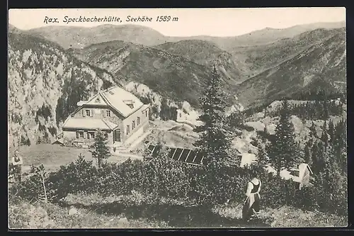 AK Speckbacherhütte aus der Vogelschau