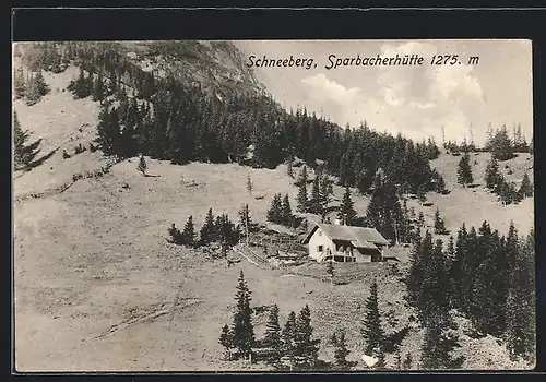 AK Sparbacherhütte, Blick auf die Hütte