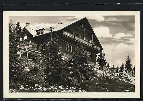 AK Winzendorf, Hanselsteig-Haus Hohe Wand