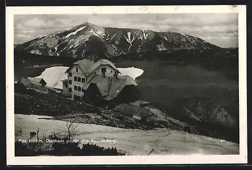 AK Ottohaus, Berghütte an der Rax von Camillo Kronich