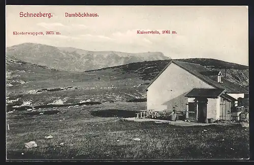 AK Damböckhaus mit Klosterwappen und Kaiserstein