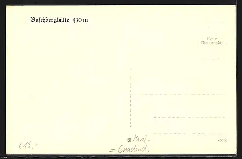 AK Buschberghütte zwischen Tannen