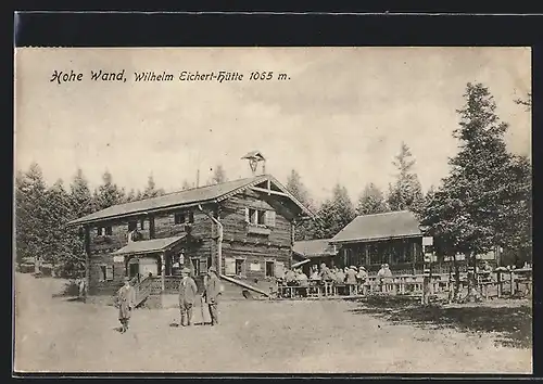 AK Wilhelm Eichert-Hütte, Vorderansicht, Hohe Wand