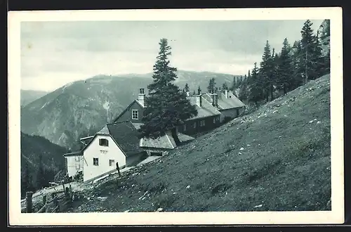 AK Baumgartnerhaus, Berghütte D. u. Ö. A. V. Sektion Ö. T. K. Wien am Schneeberg