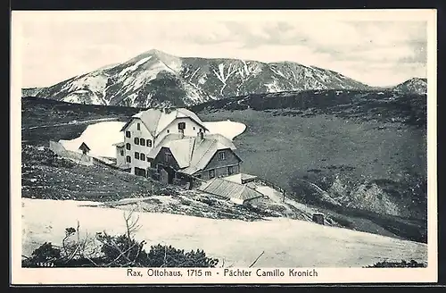 AK Ottohaus, Berghütte von Camillo Kronich an der Rax