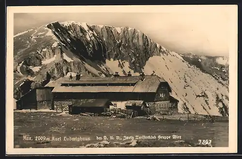 AK Karl Ludwighaus, Berghütte an der Rax
