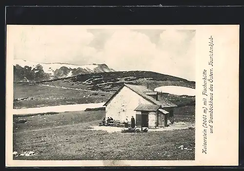 AK Fischerhütte, Berghütte am Kaiserstein und Damböckhaus des Österreichischen Touristenklub