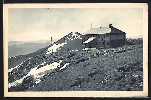 AK Fischerhütte, Berghütte des Österreichischen Touristenklub am Kaiserstein, Hochschneeberg