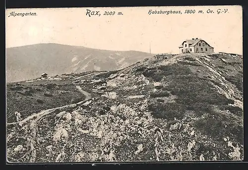 AK Habsburghaus Rax mit Alpengarten