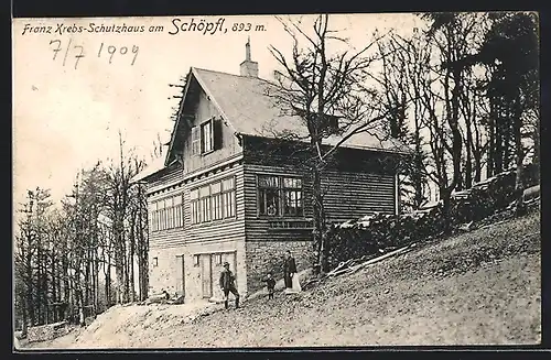 AK Franz Krebs-Schutzhaus am Schöpfl